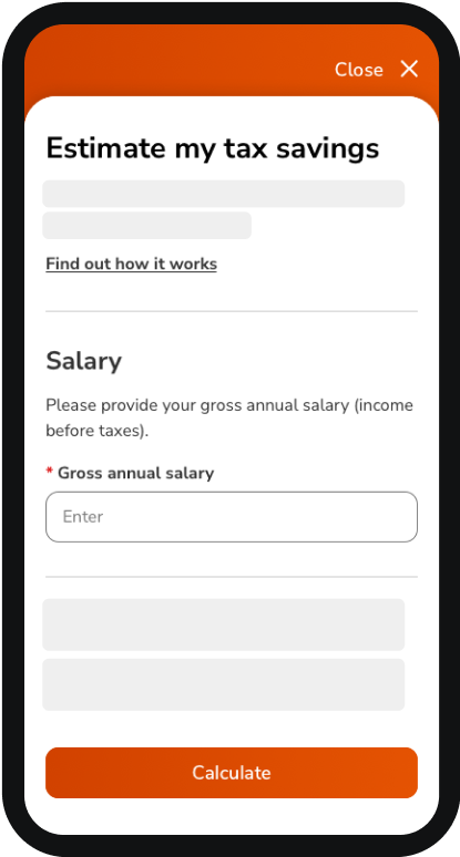 Step 2 - estimate your tax savings